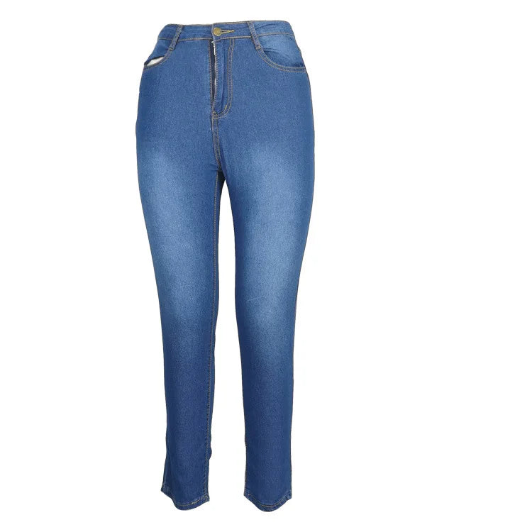 2024 Hot Sale Women's Stretch Jeans Fashion Slim Denim Pencil Pants Casual Skinny Trousers Female Clothing S-2XL Drop Shipping