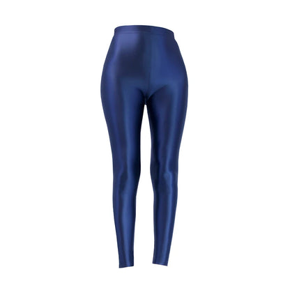 Leggings Femininas Brilho Wet Look - Cintura Alta S-3XL