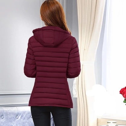 Women's High Collar Jacket, Warm Coat, Casual Parka, High-Quality Winter Clothing, Fashionable New 2023