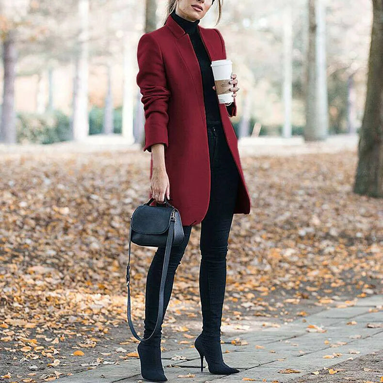 Mid-length Coat Women Winter Jacket Elegant Coats for Women 2022 Autumn Winter S