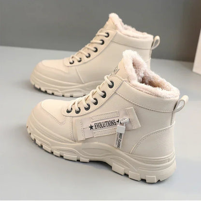 Women's Winter High-Top Snow Boots – Cozy Platform Sneakers & Ankle Boots (Plus Sizes Available)