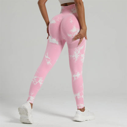 Leggings Seamless Tie-Dye - Booty Lifting e Fitness