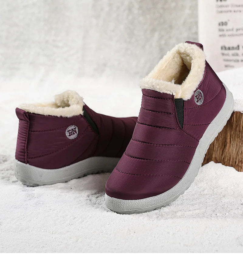 2023 Women's Waterproof Winter Ankle Boots – Warm Fur-Lined Snow Boots & Stylish Winter Footwear