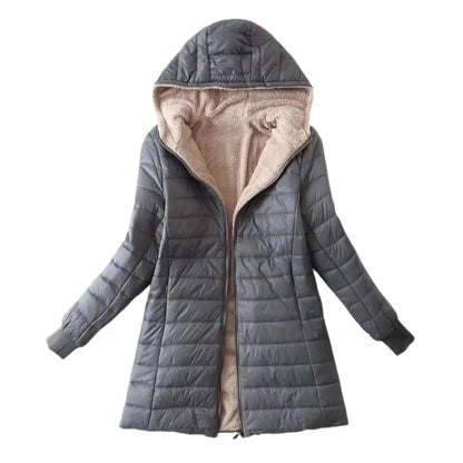 Cozy Autumn Winter Mid-length Jacket S-2XL Women Coat Mid-length Jackets Office