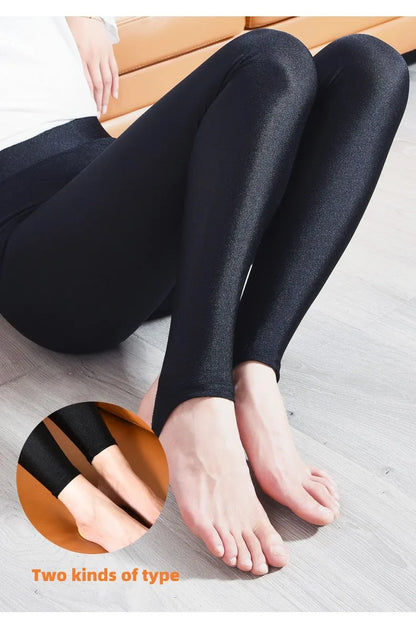 Winter Thermal Fleece-Lined High-Waist Leggings (S-6XL)