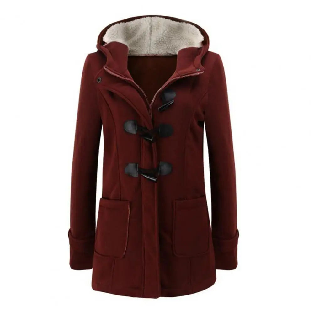 2023 Casual Women Trench Coat Autumn Zipper Hooded Coat Female Long Trench Coat