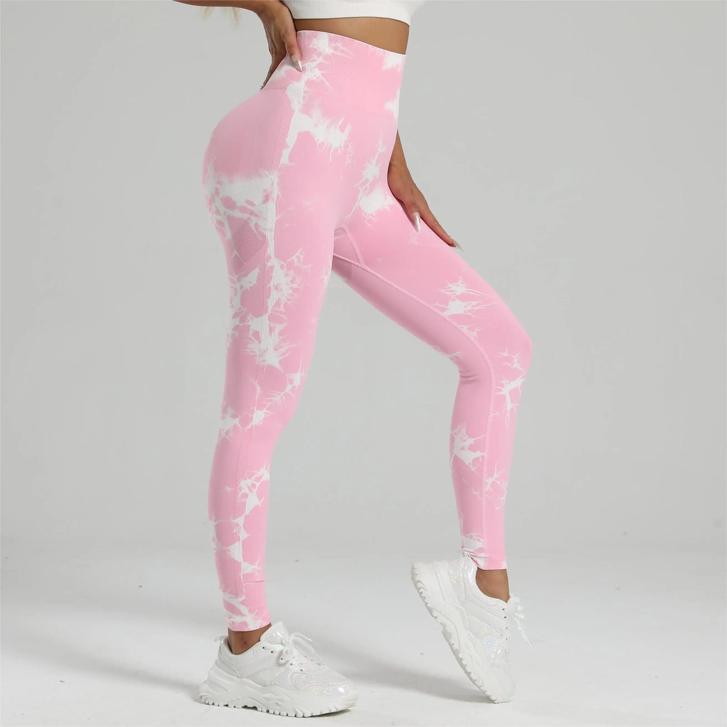 Leggings Seamless Tie-Dye - Booty Lifting e Fitness