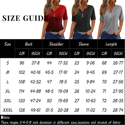 2024 summer new fashion shirts Women's T Shirt Print Button Short Sleeves Daily