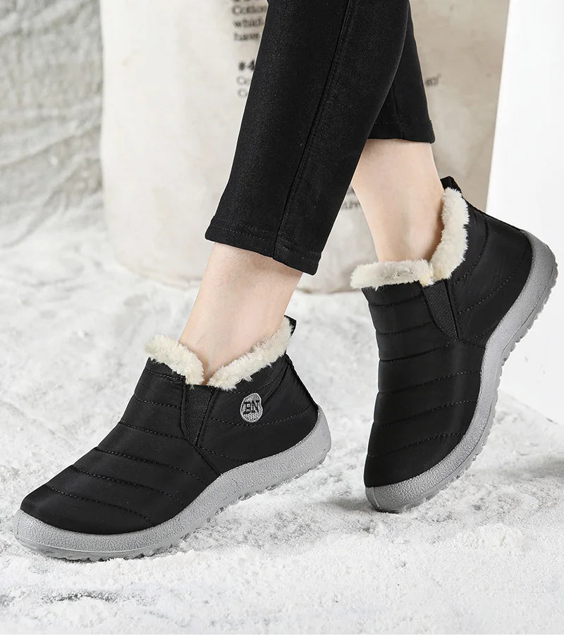 2023 Women's Waterproof Winter Ankle Boots – Warm Fur-Lined Snow Boots & Stylish Winter Footwear