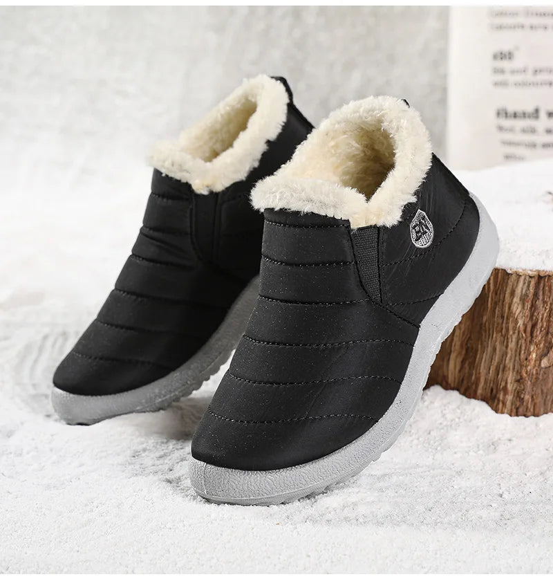 2023 Women's Waterproof Winter Ankle Boots – Warm Fur-Lined Snow Boots & Stylish Winter Footwear