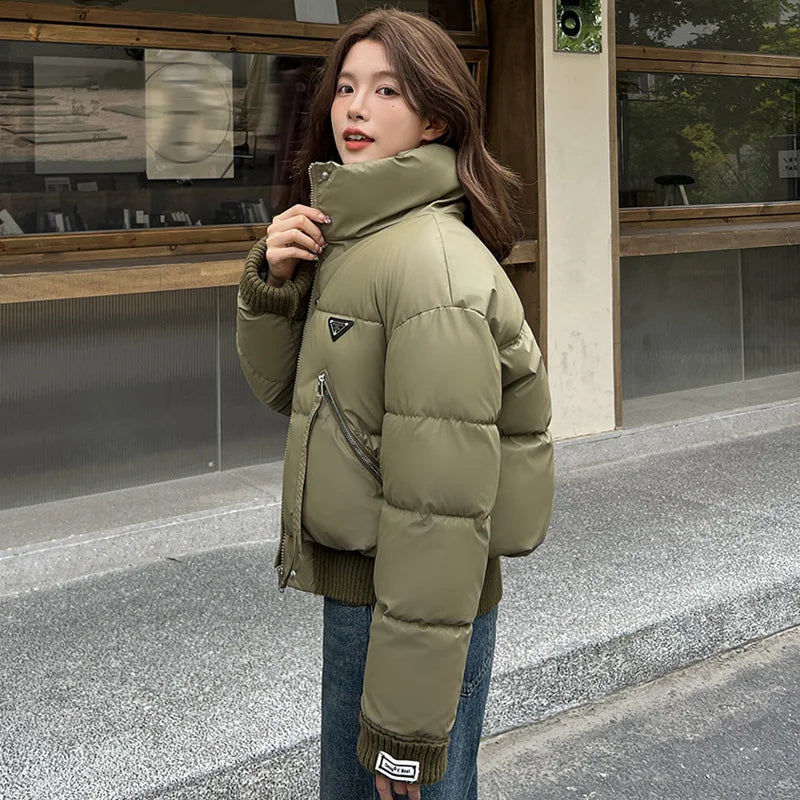 Women's Quilted Winter Coat, Warm Parka Jacket for Ladies