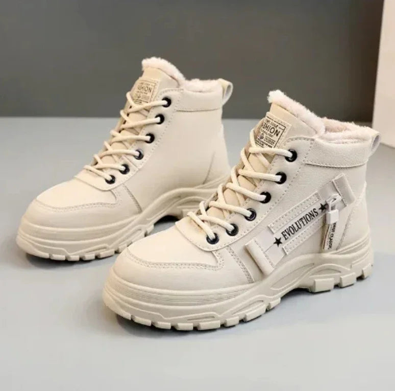 Women's Winter High-Top Snow Boots – Cozy Platform Sneakers & Ankle Boots (Plus Sizes Available)