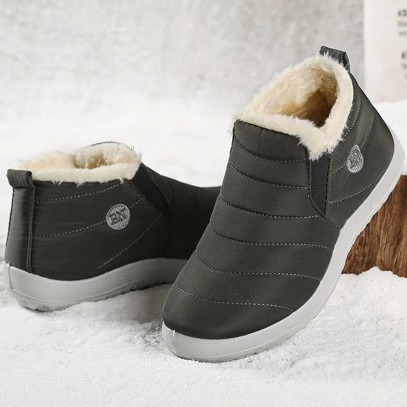 2023 Women's Waterproof Winter Ankle Boots – Warm Fur-Lined Snow Boots & Stylish Winter Footwear