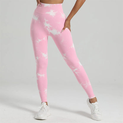 Leggings Seamless Tie-Dye - Booty Lifting e Fitness