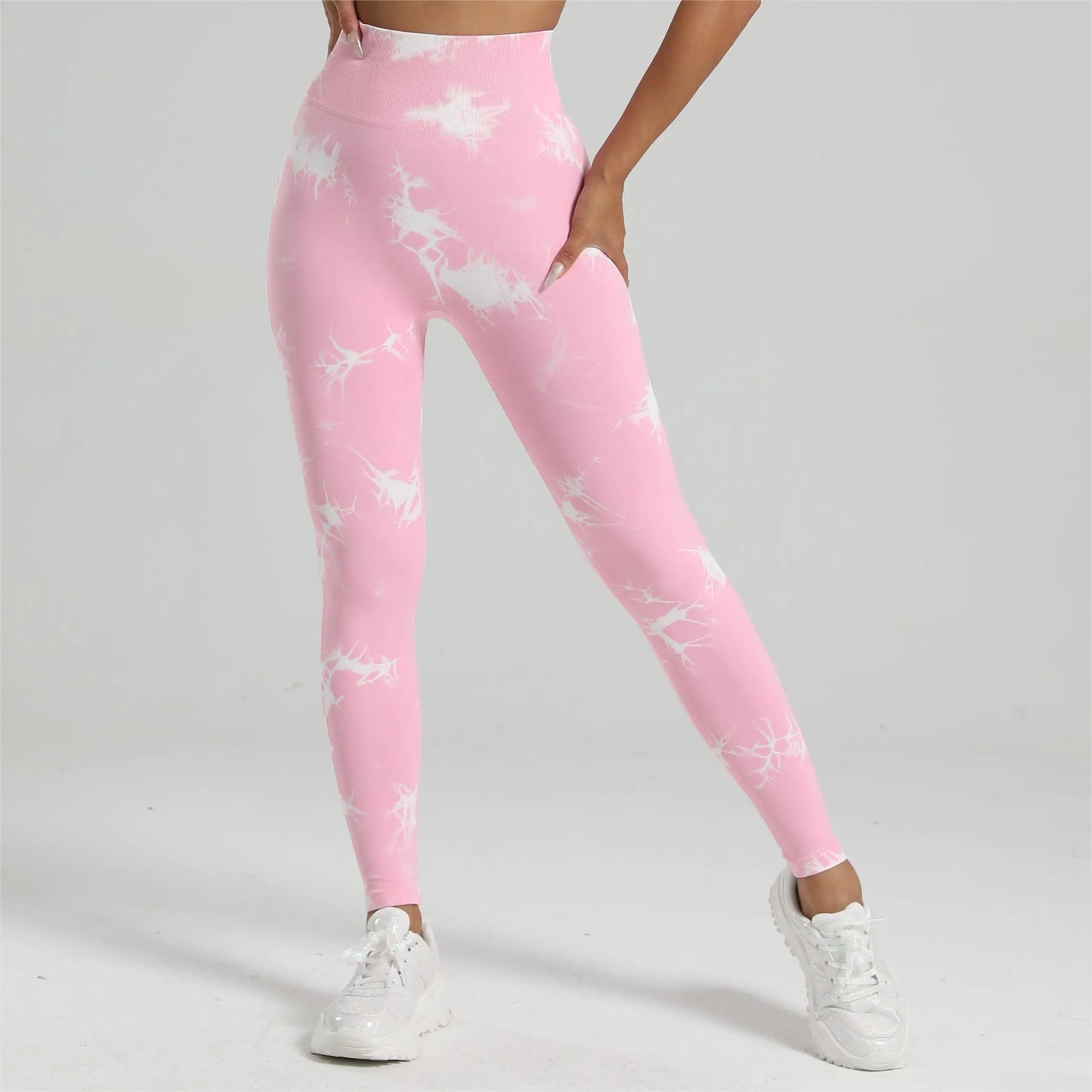 Leggings Seamless Tie-Dye - Booty Lifting e Fitness