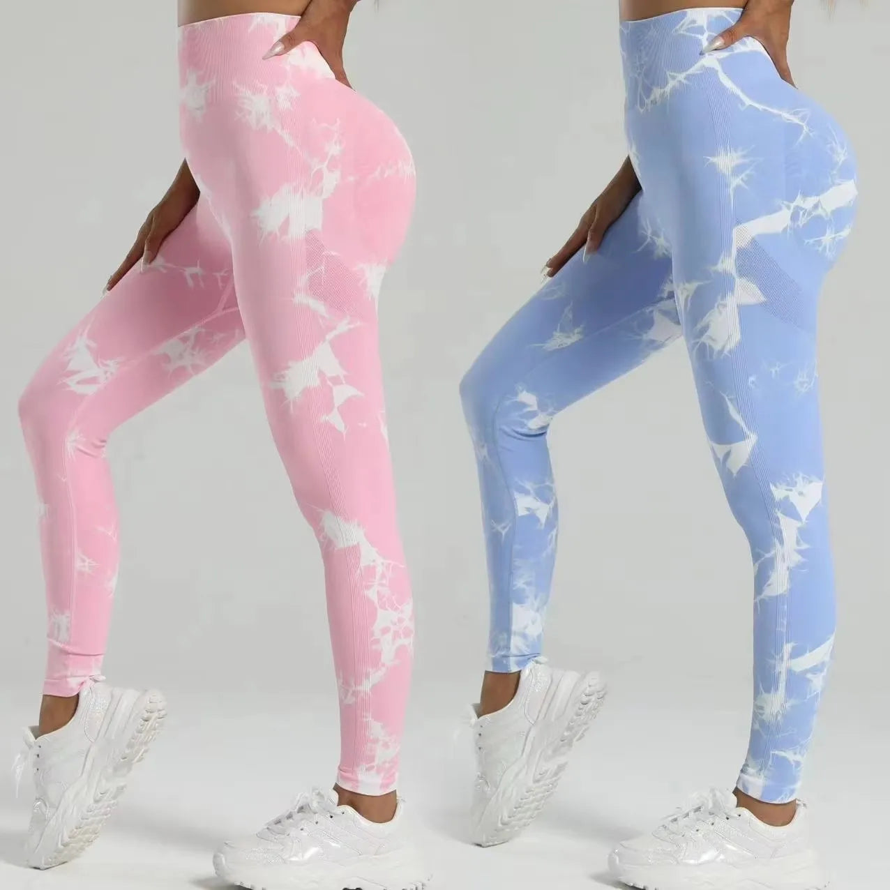 Leggings Seamless Tie-Dye - Booty Lifting e Fitness