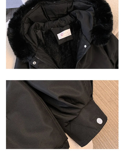 Women's Loose Fit Thick Winter Parka, Women's Jacket, Cozy Coats, New 2212CX