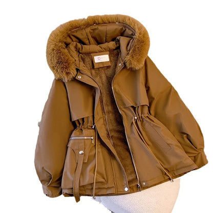 Women's Loose Fit Thick Winter Parka, Women's Jacket, Cozy Coats, New 2212CX