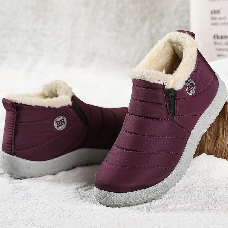 2023 Women's Waterproof Winter Ankle Boots – Warm Fur-Lined Snow Boots & Stylish Winter Footwear