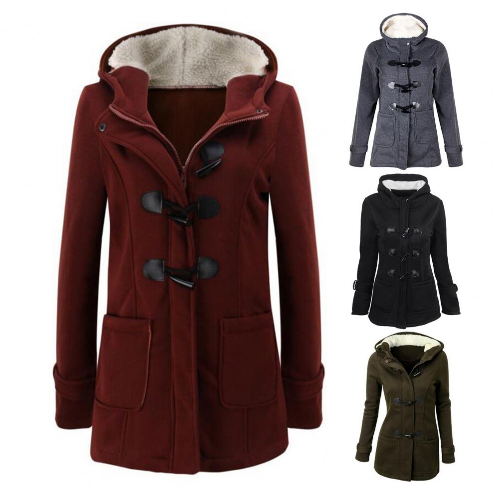 2023 Casual Women Trench Coat Autumn Zipper Hooded Coat Female Long Trench Coat