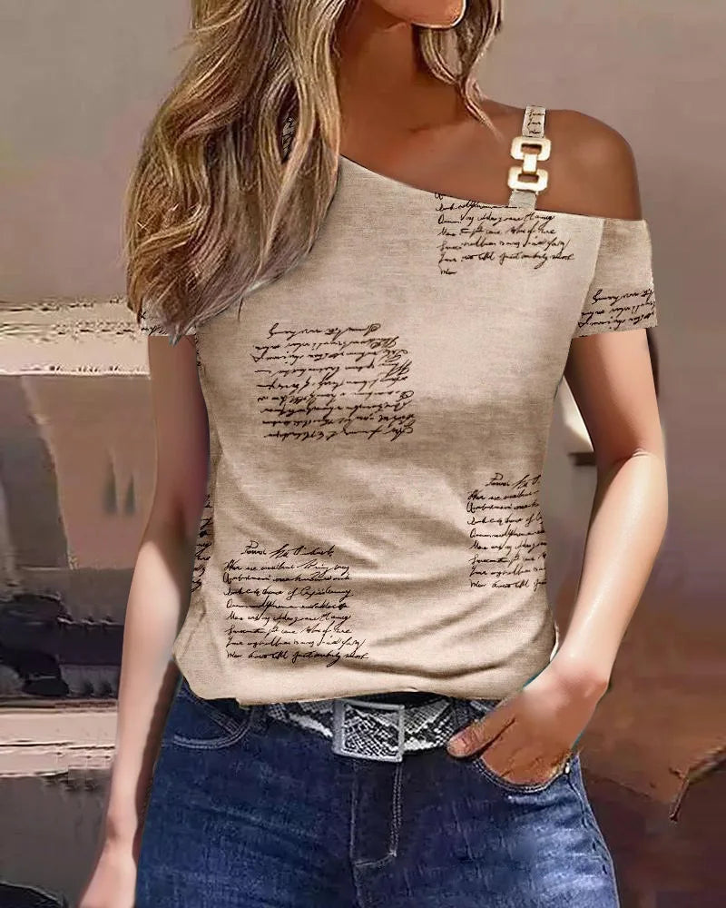 Women's Summer Ruffled T-Shirt – Chic, Elegant Solid O-Neck Top for Casual Streetwear & All-Match Outfits