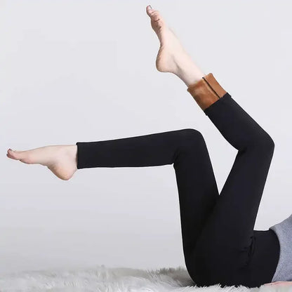 Leggings Femininas Térmicas - Veludo Cintura Alta S-6XL