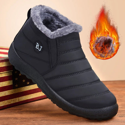 Women's Winter Snow Boots – Waterproof Slip-On Platform Ankle Booties for Casual Chic Style