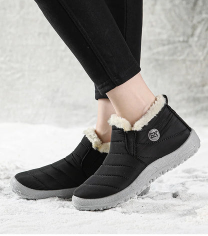 2023 Women's Waterproof Winter Ankle Boots – Warm Fur-Lined Snow Boots & Stylish Winter Footwear