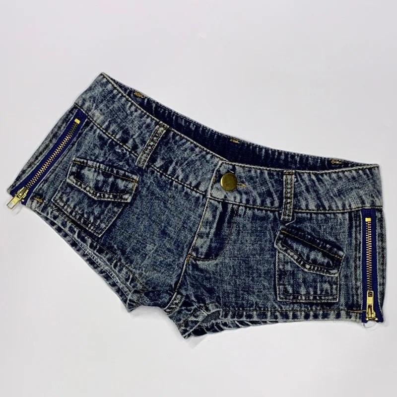 new low waist fashion sexy brand young female women girls Denim Shorts