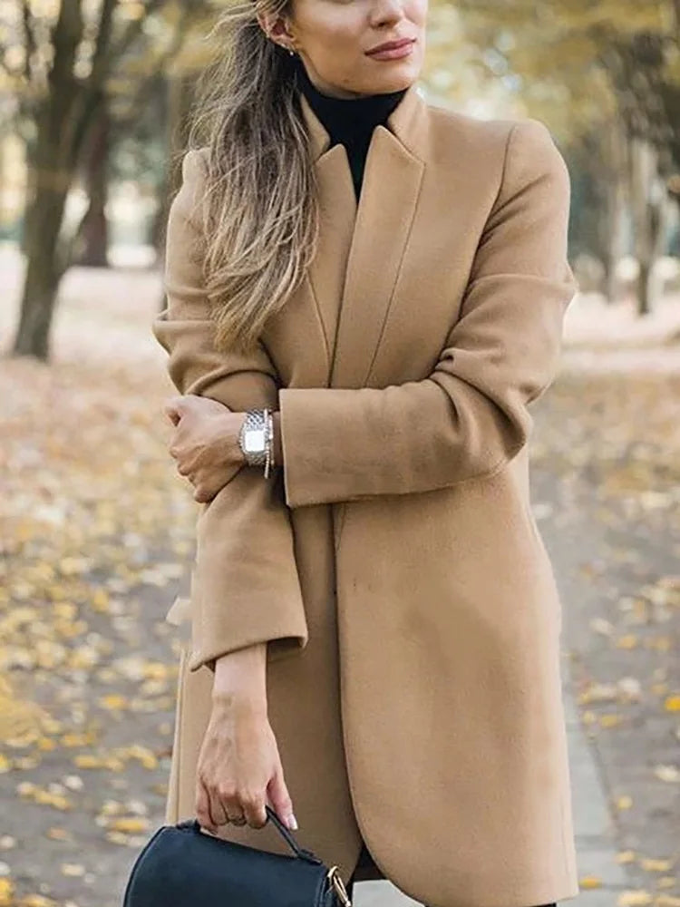 Mid-length Coat Women Winter Jacket Elegant Coats for Women 2022 Autumn Winter S