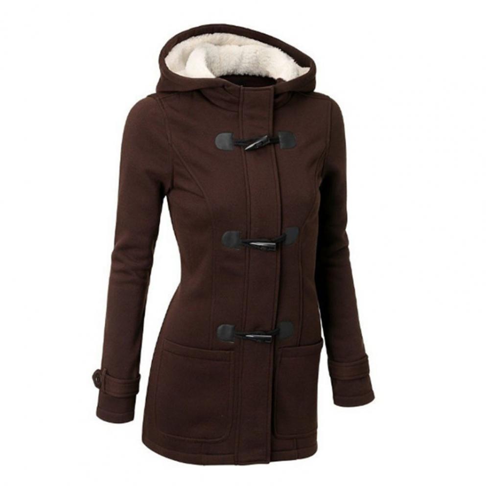 2023 Casual Women Trench Coat Autumn Zipper Hooded Coat Female Long Trench Coat