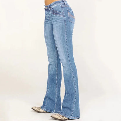 Calça feminina justa com fundo de sino, calça emagrecedora, branqueada, outono