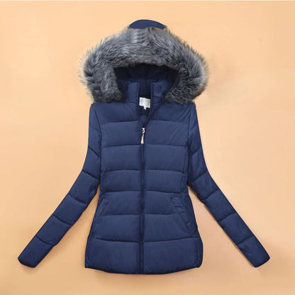 Casaco de parka curto feminino, jaquetas de algodão, fino, casual, grosso, quen