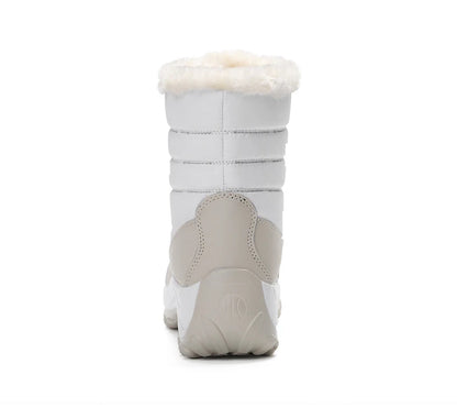 Women's Winter Snow Boots – Waterproof, Non-Slip Platform with Fur-Lined Ankle & Thigh-High Wedge Design