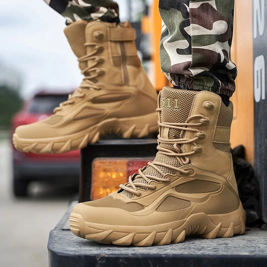 Men's Tactical Field Boots – Lightweight, Non-Slip Outdoor Boots for Special Forces & Autumn Adventures