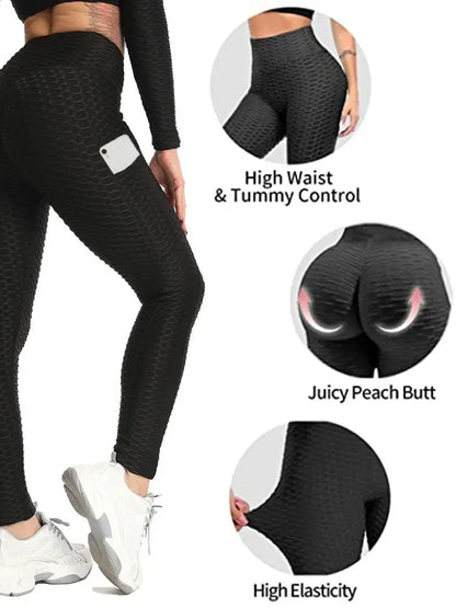 Anti-Cellulite High-Waist Leggings - Fitness Jeggings (S-2XL)