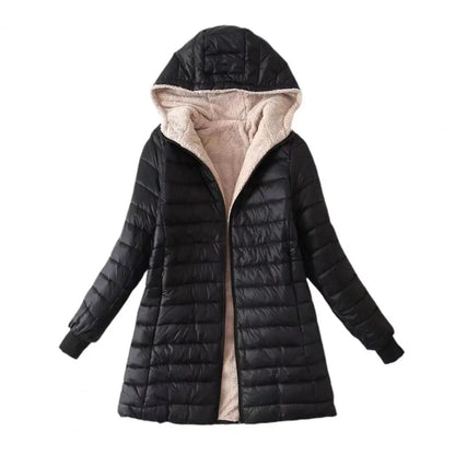 Cozy Autumn Winter Mid-length Jacket S-2XL Women Coat Mid-length Jackets Office