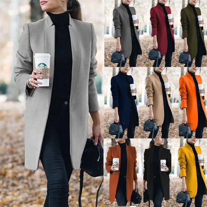 Mid-length Coat Women Winter Jacket Elegant Coats for Women 2022 Autumn Winter S