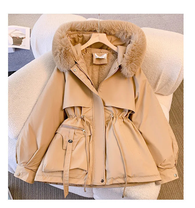 Women's Loose Fit Thick Winter Parka, Women's Jacket, Cozy Coats, New 2212CX