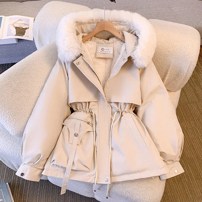 Women's Loose Fit Thick Winter Parka, Women's Jacket, Cozy Coats, New 2212CX