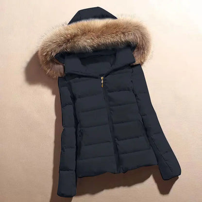 Casaco de parka curto feminino, jaquetas de algodão, fino, casual, grosso, quen