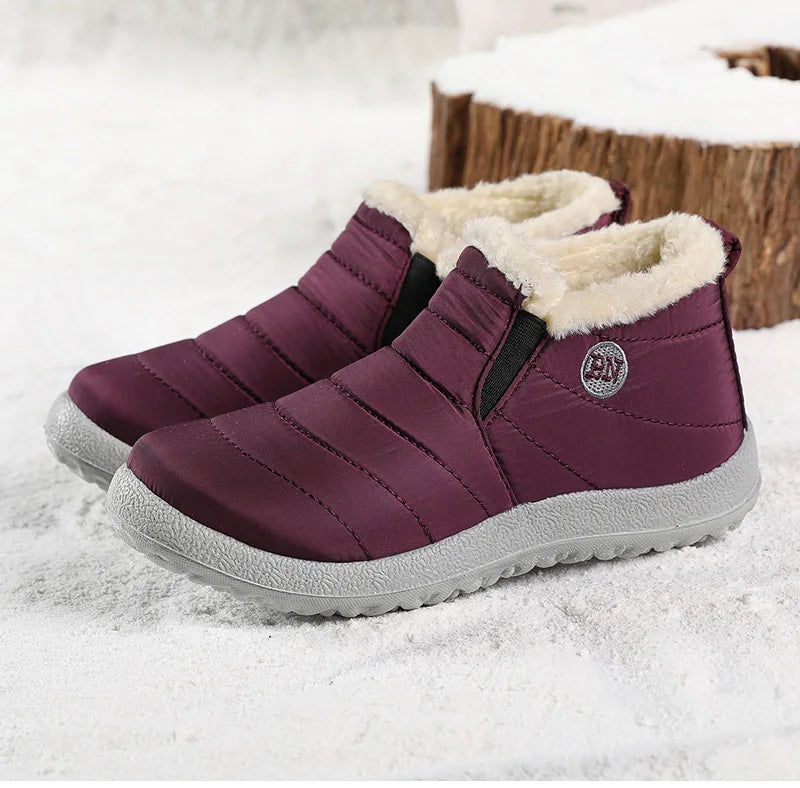 2023 Women's Waterproof Winter Ankle Boots – Warm Fur-Lined Snow Boots & Stylish Winter Footwear