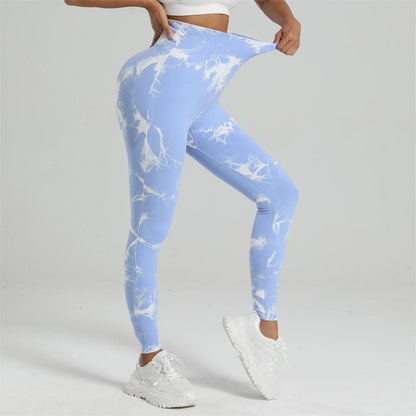 Leggings Seamless Tie-Dye - Booty Lifting e Fitness