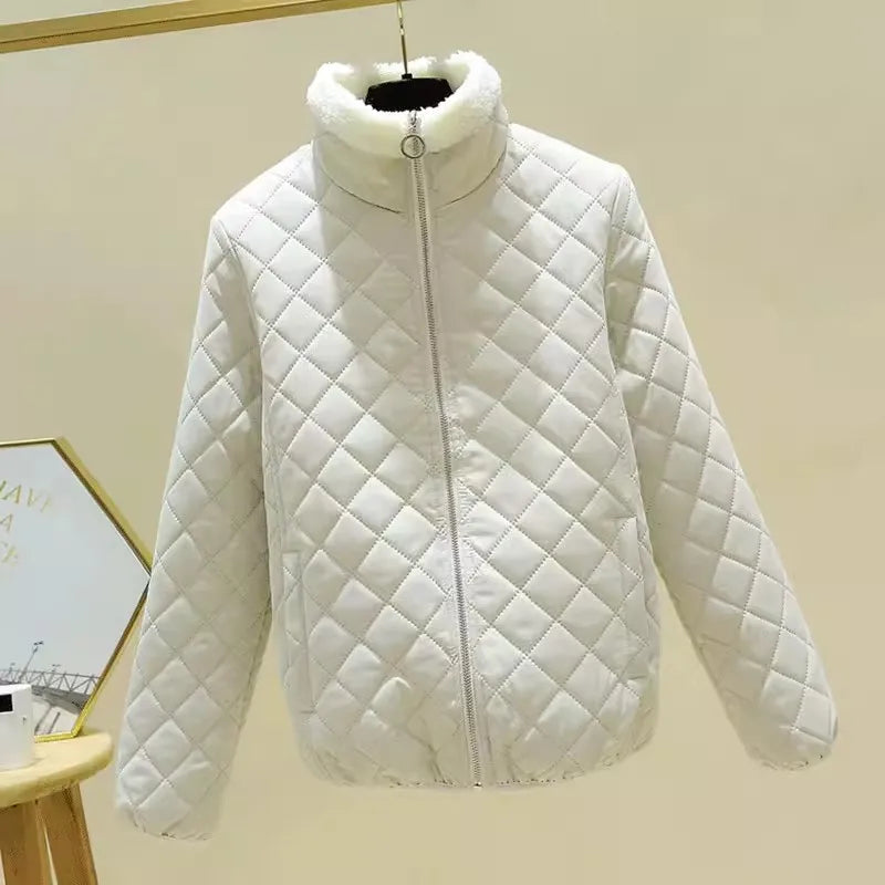 Women's Quilted Cotton Jacket - Thick Hooded Parka, Korean Style, Black Winter Coat, New for 2023