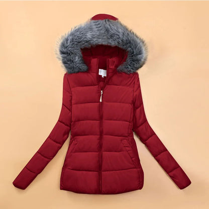 Casaco de parka curto feminino, jaquetas de algodão, fino, casual, grosso, quen