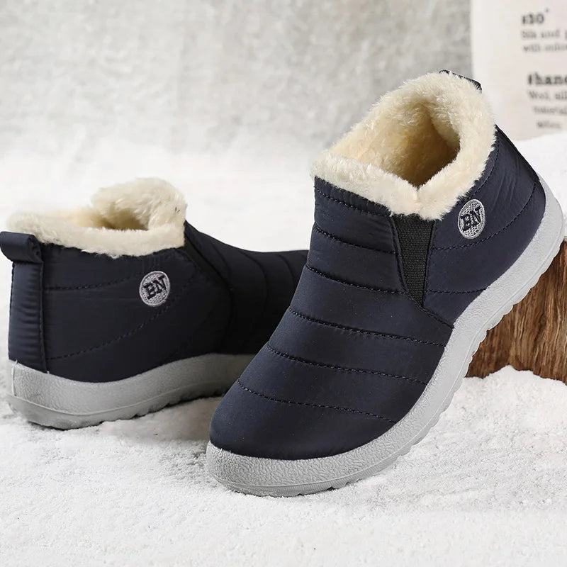 2023 Women's Waterproof Winter Ankle Boots – Warm Fur-Lined Snow Boots & Stylish Winter Footwear