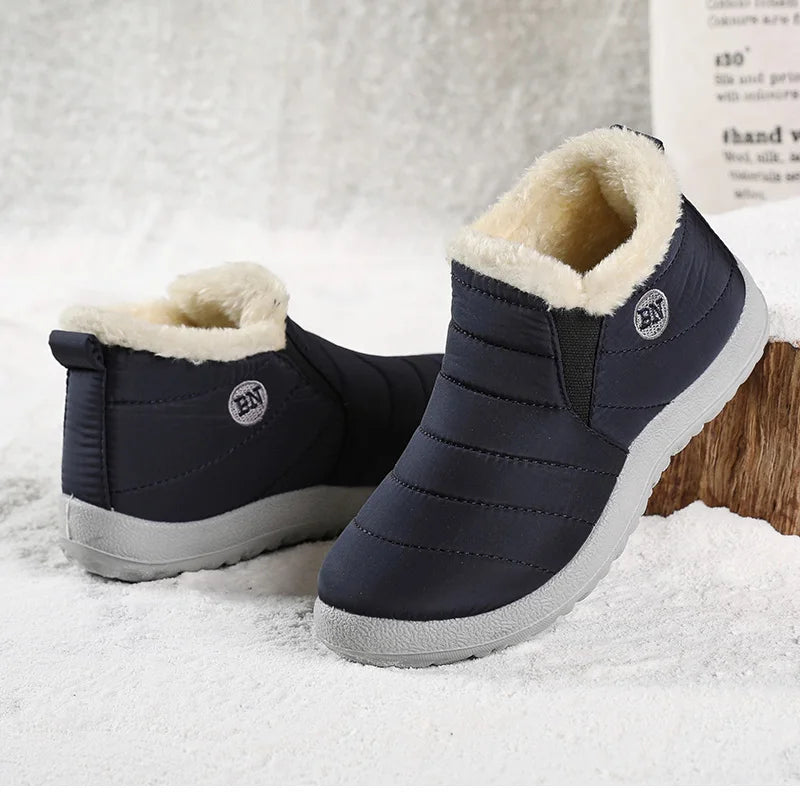 2023 Women's Waterproof Winter Ankle Boots – Warm Fur-Lined Snow Boots & Stylish Winter Footwear