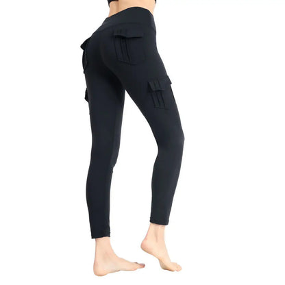 Leggings Femininas de Yoga - Cintura Alta, Sem Costura e Bolsos (S-2XL)