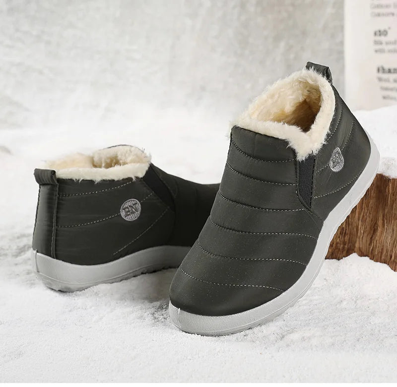 2023 Women's Waterproof Winter Ankle Boots – Warm Fur-Lined Snow Boots & Stylish Winter Footwear