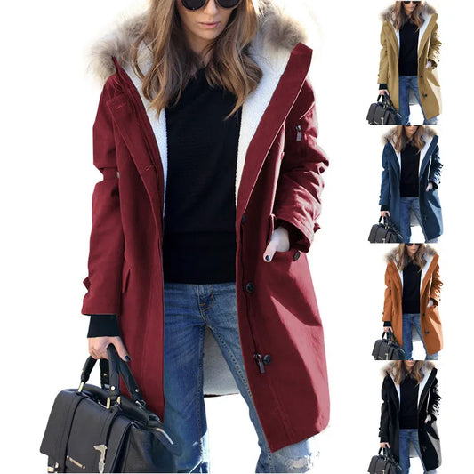 Streetwear Women's Hooded Jackets Long Sleeve Female Women Coat Plus-size Ladies